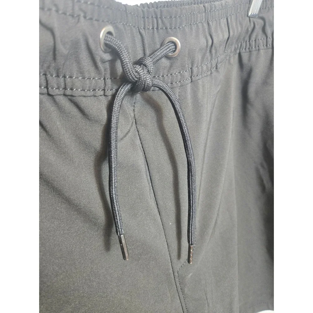 Members Mark Mens Tech Shorts Black XL UPF 30 Moisture Wicking Athletic Workout